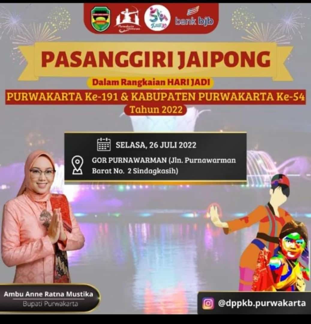 Lomba Pasanggiri Jaipong Dalam Rangka Hari Jadi Purwakarta Ke-191 dan Kabupaten Purwakarta Ke-54 Tahun 2022