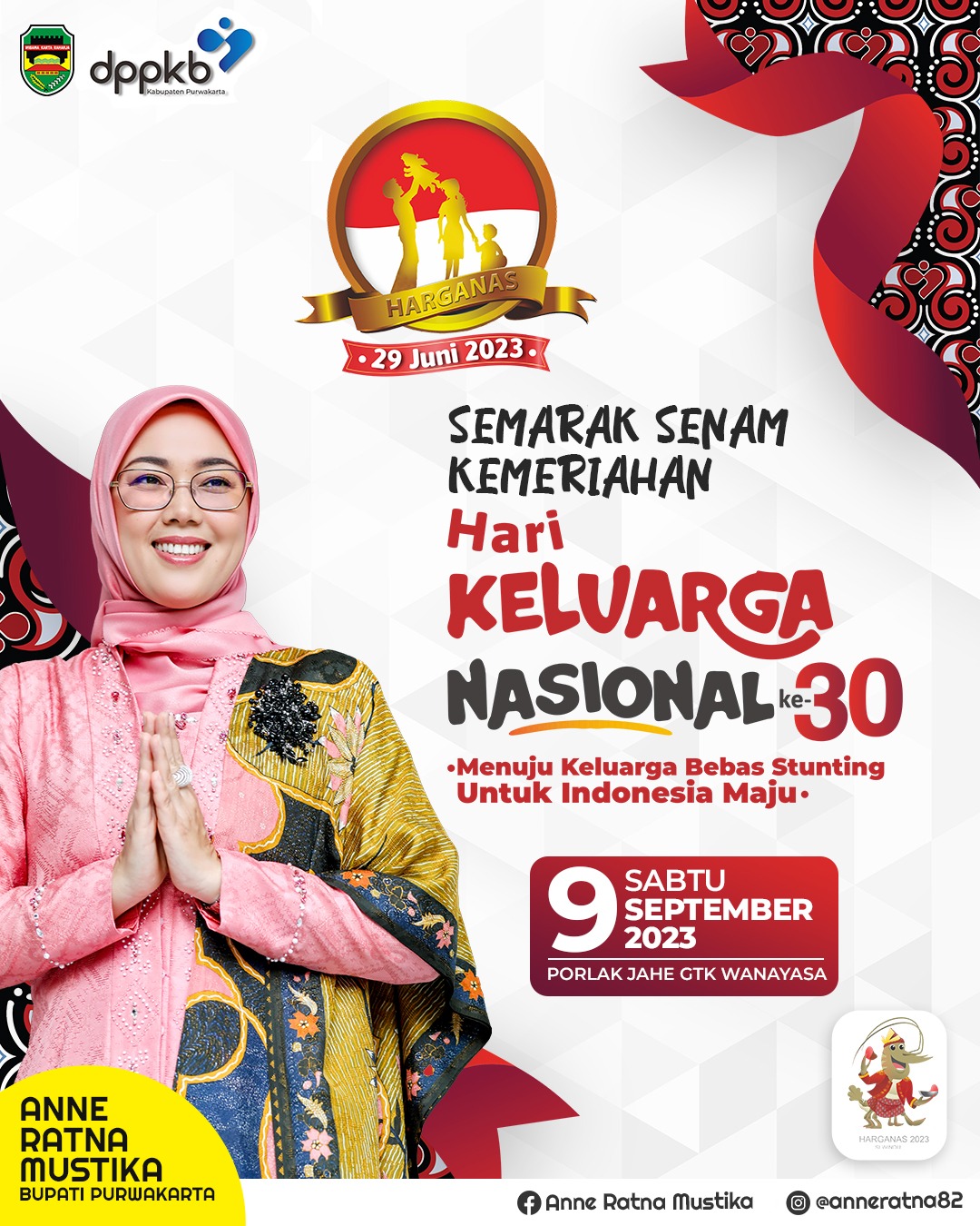 SEMARAK SENAM KEMERIAHAN HARI KELUARGA NASIONAL KE 30